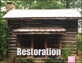 Historic Log Cabin Restoration  Black Creek, North Carolina